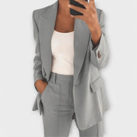 2-teiliges elegantes Set für Damen in Grau