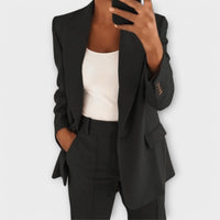 2-teiliges elegantes Set für Damen in Schwarz