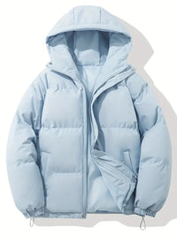 Aniyah | Winterjacke mit Kapuze und Reißverschluss in Hellblau