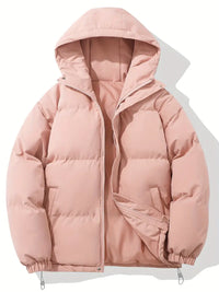 Aniyah | Winterjacke mit Kapuze und Reißverschluss in Rosa