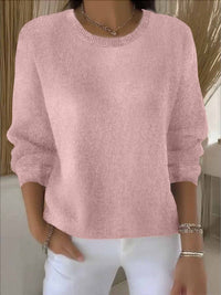 Blythe | Lässiger Strickpullover in Rosa