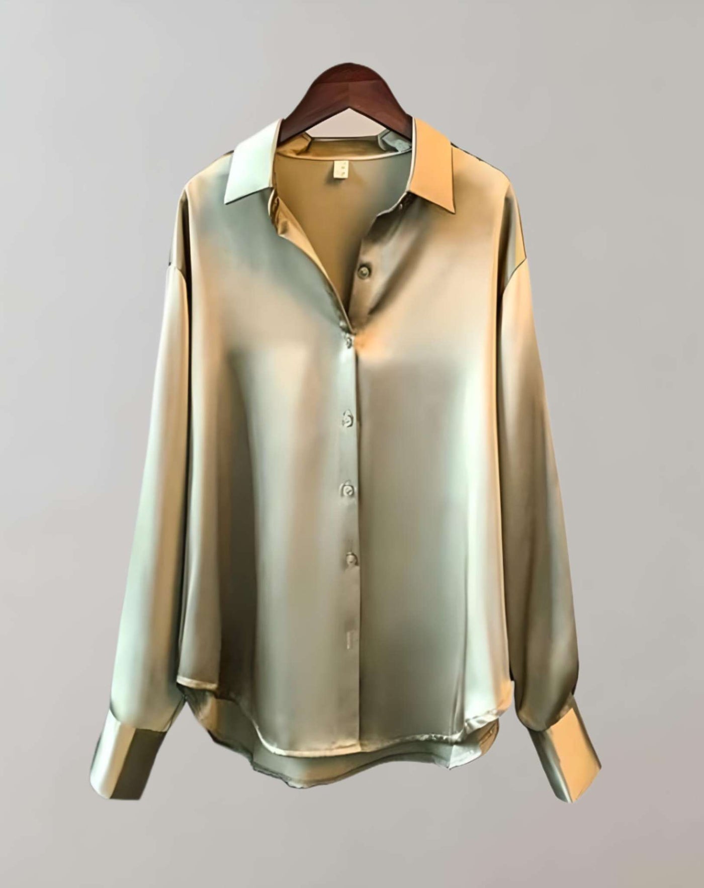 Ethel - Pullover mit tiefem V Ausschnitt und Knöpfen aus Seidenstoff Sweater