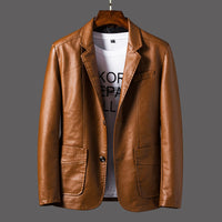 Davids™ Lederjacke in Braun