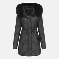 Elegante Schneejacke für Frauen - Katja in Schwarz
