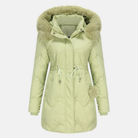 Elegante Schneejacke für Frauen - Katja in Grün