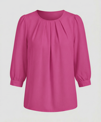 Elegante Satin Bluse Damen in Rosa