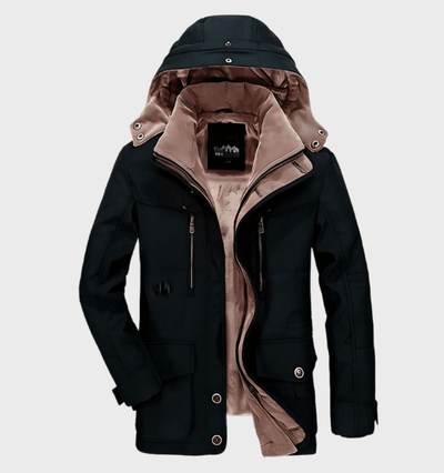 Herren Winterjacke | Kapuzenparka Mit Warmem Innenfutter