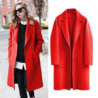 Fabiana - Wollmantel Winterwärme in Rot