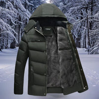 Warme Outdoor-Winterjacke - Falk in Dunkelgrün