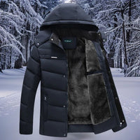 Warme Outdoor-Winterjacke - Falk in Marineblau