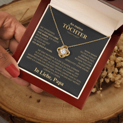 Geschenk für Tochter "Vergiss nie, dass ich dich liebe" Halskette von Papa