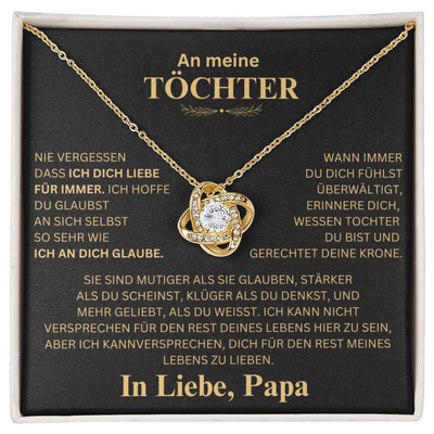 Geschenk für Tochter "Vergiss nie, dass ich dich liebe" Halskette von Papa