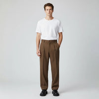 Christian | Herren Wide-Leg Oversized Arbeitshose in Braun