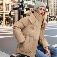 Winter-Schneemantel für Frauen - Reika in Khaki