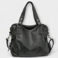 Brava - Elegante Hobo-Schultertasche in Schwarrz