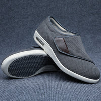 Flavie - Bequeme breite Diabetikerschuhe in Grau