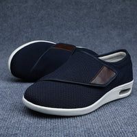 Flavie - Bequeme breite Diabetikerschuhe in blau