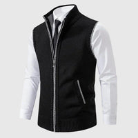 Louis | Elegante Herren-Strickweste in Schwarz
