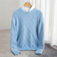 Premium Kaschmirpullover - Francois in Blau