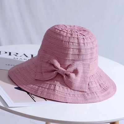 Sommer Eimer Hut mit Band Schleife Mode