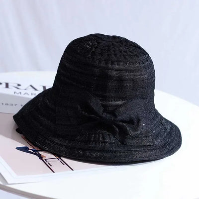 Sommer Eimer Hut mit Band Schleife Mode