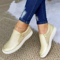 Aaliyah - Bequeme orthopädische Schuhe für Damen in Gold