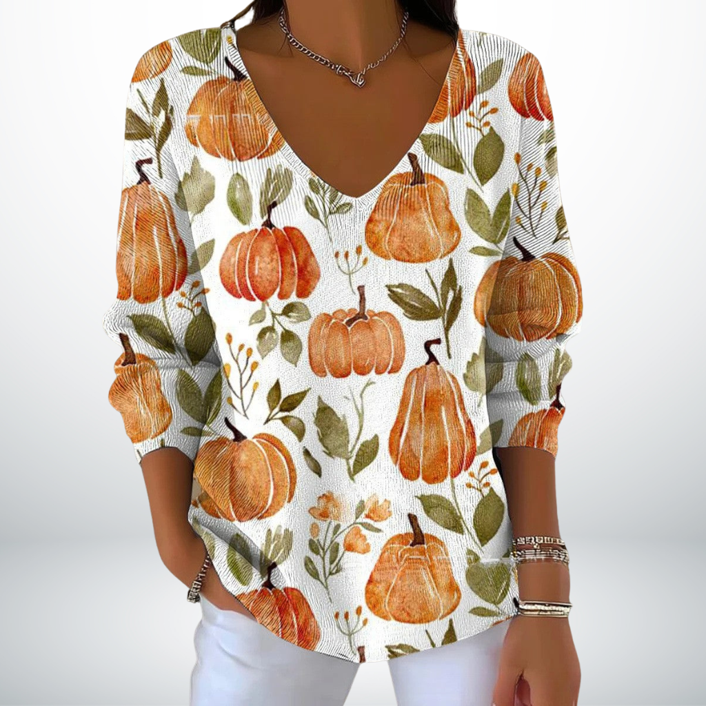 Leni™ – Weicher Pullover mit V-Ausschnitt