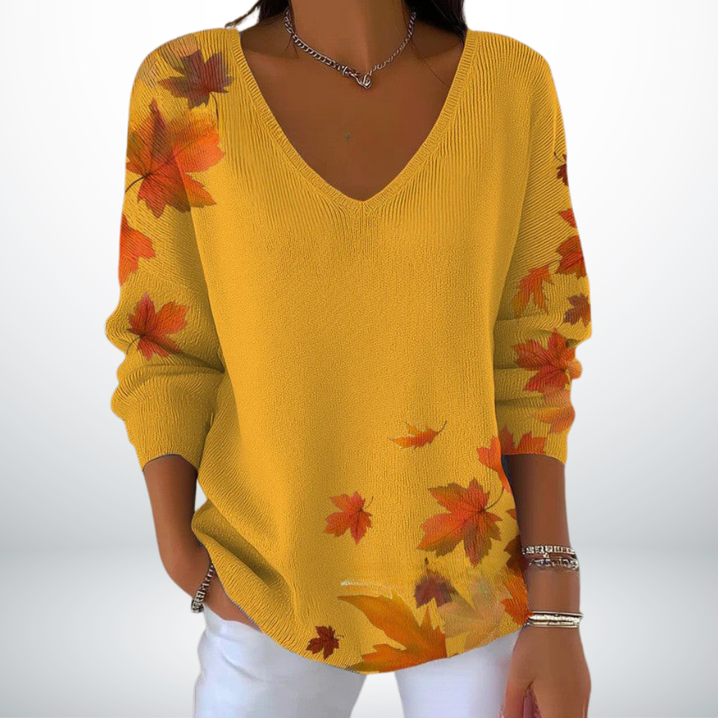 Leni™ – Strickpullover mit elegantem Ausschnitt