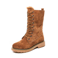 Modische Damenstiefel aus Wildleder - Gisel in Braun