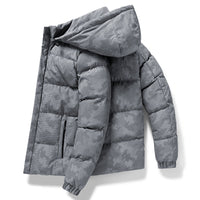 Gail - Herren Camo Cargo Jacke in Hellgrau