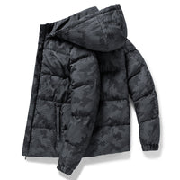 Gail - Herren Camo Cargo Jacke in Schwarz