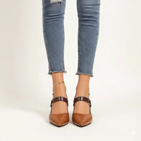 Damen Pumps Blockabsatz | Elegante Passform in Braun