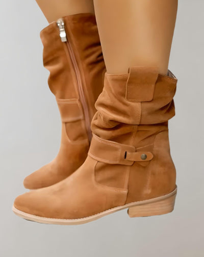 Grace - Hochgeschnittene Wildlederstiefel