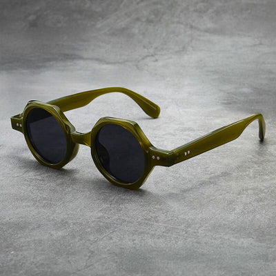 Achteckige Retro-Sylvesterbrille