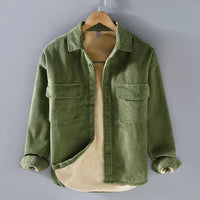 Classic - Herren Cordjacke in Grün