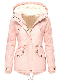 Greta - Warme und Wasserdichte Winterjacke in Rosa