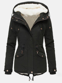 Greta - Warme und Wasserdichte Winterjacke in Schwarz