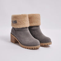 Warme Winter-Schneestiefel für Damen - Carle in Grau