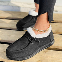 Gemütliche Damen-Sneaker mit Kunstpelz-Futter – Warm, Leicht und Stylisch in verschiedenen Farben in Schwarz