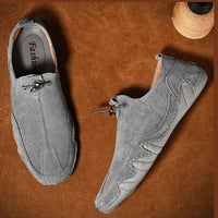 Orthopädische Loafers aus echtem Leder für Männer - Harmen in Grau
