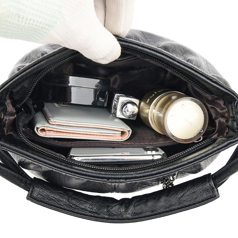 Elegante Echtleder-Handtasche für Damen mit praktischem Stauraum