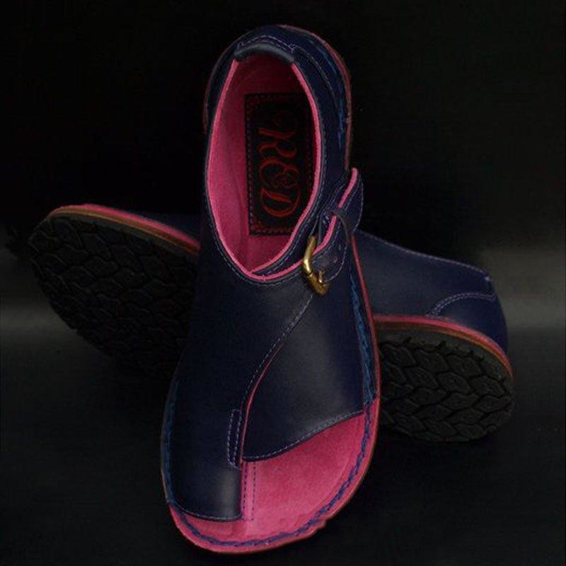 Elvina - Sandalen mit offenem Zehenbereich für Damen | Leder Haltbarkeit und ein klassischer Look, Sandalen