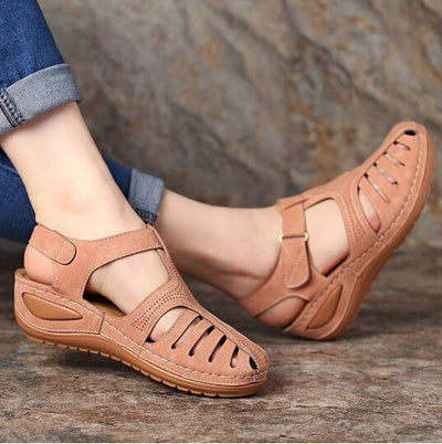 Leren orthopädische Damensandalen – Elin