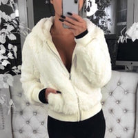 Bequeme & kühle warme Jacke für Frauen - Silke in Weiß