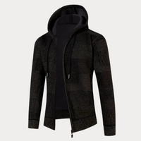 Lässige Kapuzenjacke für Herren in Braun