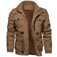 Stylische & wasserdichte Winterjacke für Männer - Arjan in Khaki