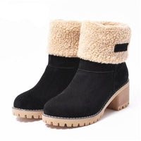 Warme Winter-Schneestiefel für Damen - Carle in Schwarz