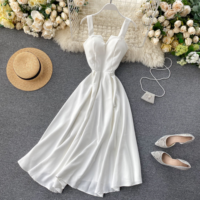 Strahlendes Gelbes Cocktailkleid ohne Ärmel