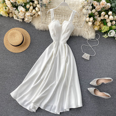 Strahlendes Gelbes Cocktailkleid ohne Ärmel