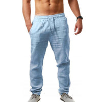 Lukas - Sommerstile Haremshosen in Hellblau